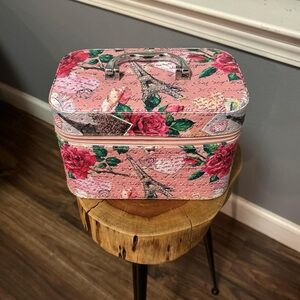 Floral Pink Makeup Case